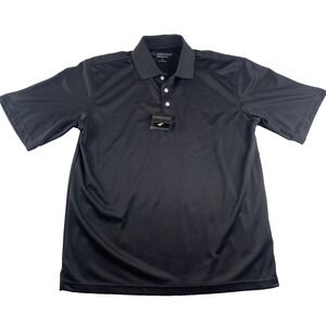 Men's Cypress Club Black  Med Performance Moisture Wicking  Polo Golf Shirt  NWT